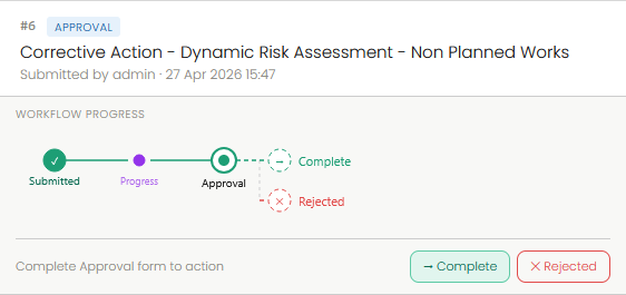 Reviewer approving a submission